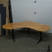 Maple V Shaped Corner Desk Workstation Table